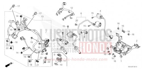 FAISCEAU SECONDAIRE/BOBINE D'ALLUMAGE CRF1100A3R de 2024